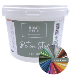 Home Stuc - Beton Stuc - FIJN 5Kg - Kies uw kleur