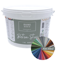 Home Stuc - Beton Stuc - MIDDEL 3Kg - Kies uw kleur
