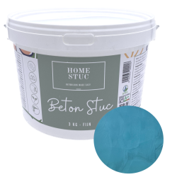 Home Stuc - Beton Stuc - FIJN 3Kg - Tropical Turquoise