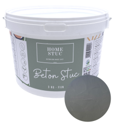 Home Stuc - Beton Stuc - FIJN 3Kg - Absolute Antracite