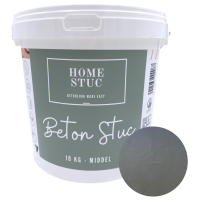 Home Stuc - Beton Stuc - MIDDEL 10Kg - Absolute Antracite