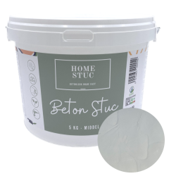 Home Stuc - Beton Stuc - MIDDEL 5Kg - Lovely Light Grey