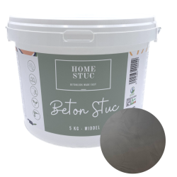 Home Stuc - Beton Stuc - MIDDEL 5Kg - Basic Black