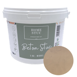 Home Stuc - Beton Stuc - MIDDEL 5Kg - Tripple Taupe