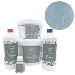 Home Stuc Beton Stuc Pakket - PREMIUM LINE- 5m²- Bubbly Bleu